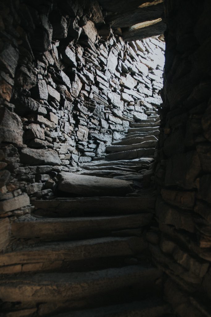 Inside Carloway Broch