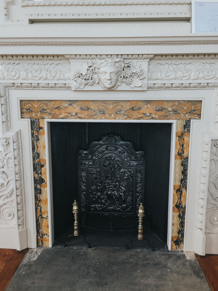 Fireplace inside Lews Castle